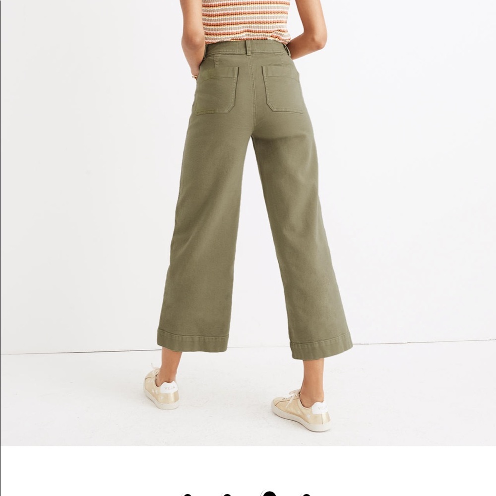 Madewell Emmett Wide Leg Pant (Petite) - Picture 7 of 7